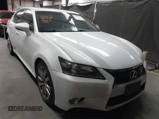 2014 Lexus GS 350 with VIN JTHBE1BL1E5031497, listed as a IAAI auction lot 41991354 with 124,312 mi miles. Bid and sale history available at carsss.com. Image 1.