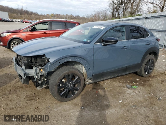 2022 Mazda CX-30 S Preferred with VIN 3MVDMBCL7NM400941, listed as a Copart auction lot 77876364 with 66,031 mi miles and Salvage Title. Bid and sale history available at carsss.com. Image 1.