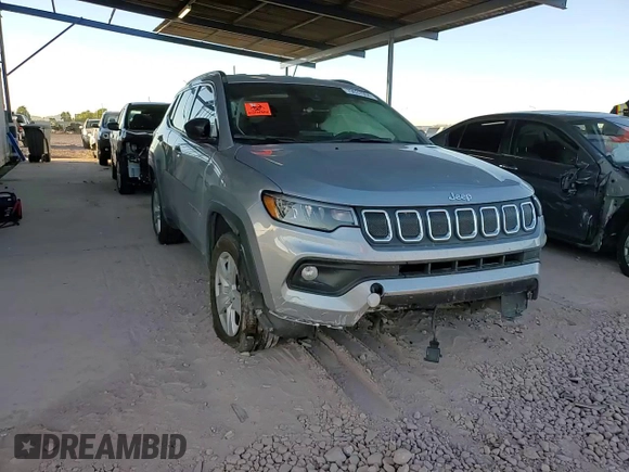 2022 Jeep Compass North with VIN 3C4NJDBB7NT209884, listed as a Copart auction lot 44819015 with 22,646 mi miles and Salvage Title. Bid and sale history available at DreamBid. Image 11.