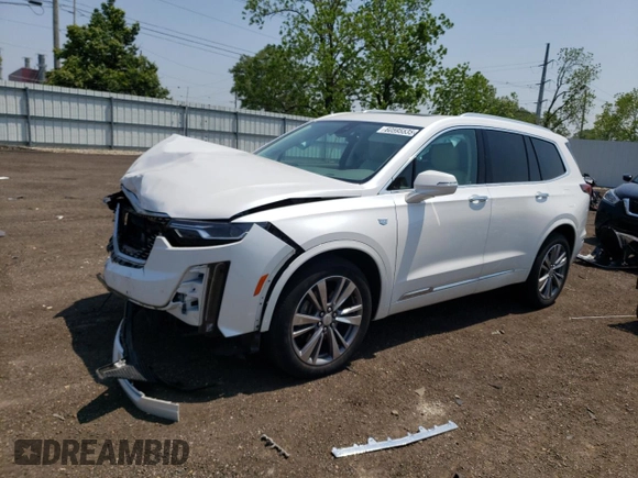 2020 Cadillac XT6 FWD Premium Luxury with VIN 1GYKPCRS4LZ132344, listed as a Copart auction lot 60595535 with 19,184 mi miles and Salvage title. Bid and sale history available at DreamBid. Image 1.