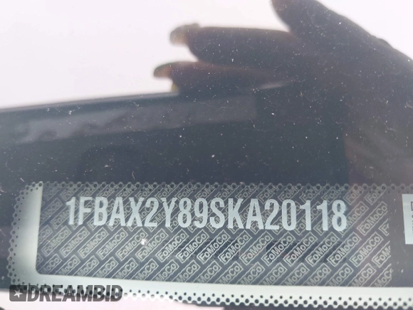 2025 Ford Transit Passenger XL with VIN 1FBAX2Y89SKA20118, listed as a IAAI auction lot 42426401 with 9,451 mi miles and . Bid and sale history available at DreamBid. Image 9.