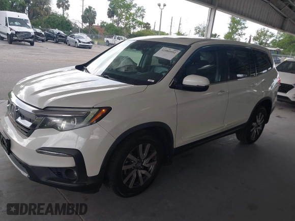 2019 Honda Pilot EX-L with VIN 5FNYF6H57KB011649, listed as a IAAI auction lot 41880951 with 99,504 mi miles. Bid and sale history available at carsss.com. Image 17.