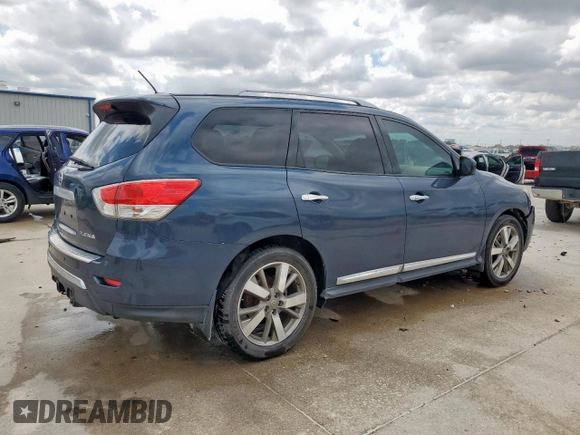2015 Nissan Pathfinder SV with VIN 5N1AR2MN9FC703515, listed as a Copart auction lot 58198325 with 154,468 mi miles and Salvage title. Bid and sale history available at DreamBid. Image 3.