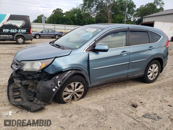 2013 Honda CR-V EX z VIN 5J6RM4H55DL024098, wystawiony jako Copart lot #59055285 z przebiegiem 116 469 mil mil oraz Szkoda całkowita • Salvage title. Historia ofert i sprzedaży dostępna na DreamBid. Obrazek 1.