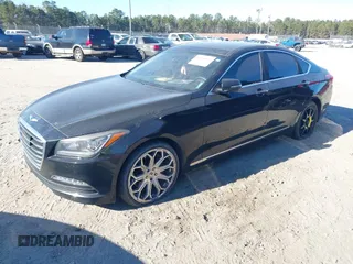 2017 Genesis G80 3.8L with VIN KMHGN4JE8HU171757, listed as a IAAI auction lot 41268186 with 175,305 mi miles and . Bid and sale history available at DreamBid. Image 2.