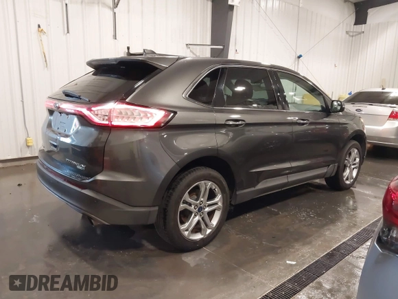 2017 Ford Edge Titanium z VIN 2FMPK4K95HBB57606, wystawiony jako IAAI lot #42139449 z przebiegiem 117 228 mil mil oraz . Historia ofert i sprzedaży dostępna na DreamBid. Obrazek 4.