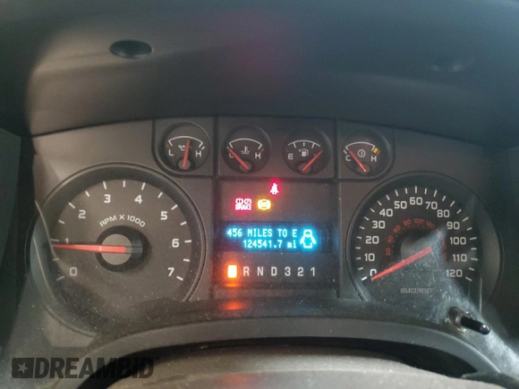2009 Ford F-150 XL with VIN 1FTVF14V99KB49833, listed as a Copart auction lot 43116685 with 124,541 mi miles and Salvage title. Bid and sale history available at DreamBid. Image 9.