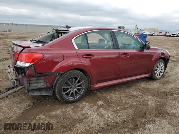 2011 Subaru Legacy Limited with VIN 4S3BMCJ69B3233216, listed as a Copart auction lot 55273425 with 225,661 mi miles and Salvage title. Bid and sale history available at DreamBid. Image 3.