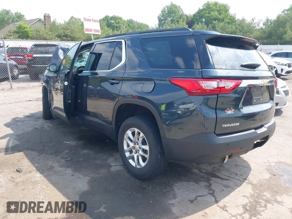 2020 Chevrolet Traverse LT Cloth with VIN 1GNERGKW2LJ239951, listed as a IAAI auction lot 42470928 with 57,000 mi miles and . Bid and sale history available at DreamBid. Image 3.