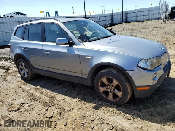 2008 BMW X3 3.0si with VIN WBXPC93498WJ07651, listed as a Copart auction lot 49175615 with 169,001 mi miles and Clean Title. Bid and sale history available at carsss.com. Image 4.