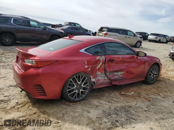 2016 Lexus RC 350 F Sport with VIN JTHHE5BC5G5014089, listed as a Copart auction lot 45663315 with 148,303 mi miles and Salvage Title. Bid and sale history available at DreamBid. Image 3.