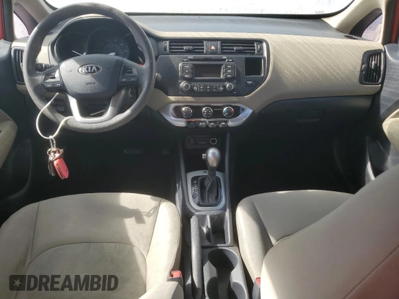 2014 Kia Rio LX with VIN KNADM5A35E6356053, listed as a Copart auction lot 74982134 with 78,623 mi miles and Non Repairable. Bid and sale history available at carsss.com. Image 8.