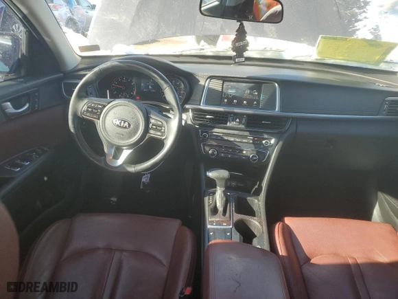 2017 Kia Optima LX 1.6T with VIN 5XXGT4L11HG142983, listed as a Copart auction lot 42417035 with 96,235 mi miles and Salvage Title. Bid and sale history available at carsss.com. Image 8.