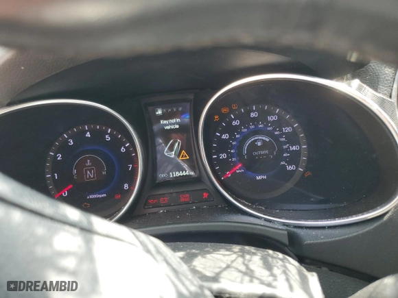 2014 Hyundai Santa Fe Limited with VIN KM8SR4HF5EU081846, listed as a Copart auction lot 52948635 with 118,444 mi miles and Salvage Title. Bid and sale history available at carsss.com. Image 9.
