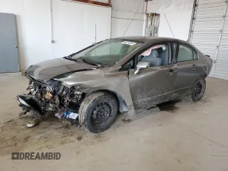 2007 Honda Civic Sdn LX with VIN 1HGFA16597L062006, listed as a Copart auction lot 46474035 with 176,679 mi miles and Salvage Title. Bid and sale history available at carsss.com. Image 1.