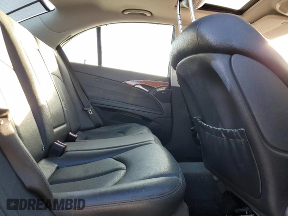 2005 Mercedes-Benz E-Class 3.2L with VIN WDBUF65J55A702240, listed as a Copart auction lot 89293075 with 125,780 mi miles and Salvage Title. Bid and sale history available at carsss.com. Image 11.
