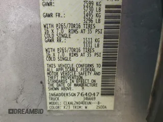 2016 Nissan Frontier SV z VIN 1N6AD0ER5GN764047, wystawiony jako Copart lot #57526995 z przebiegiem 152 487 mil mil oraz Szkody całkowita. Historia ofert i sprzedaży dostępna na DreamBid. Obrazek 13.