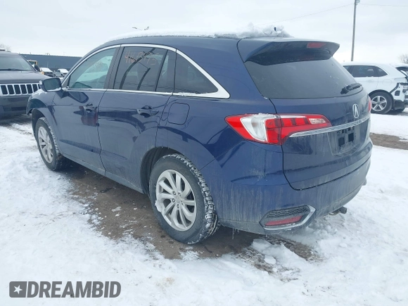 2016 Acura RDX Technology with VIN 5J8TB3H50GL008893, listed as a IAAI auction lot 41613475 with 124,730 mi miles and . Bid and sale history available at DreamBid. Image 3.