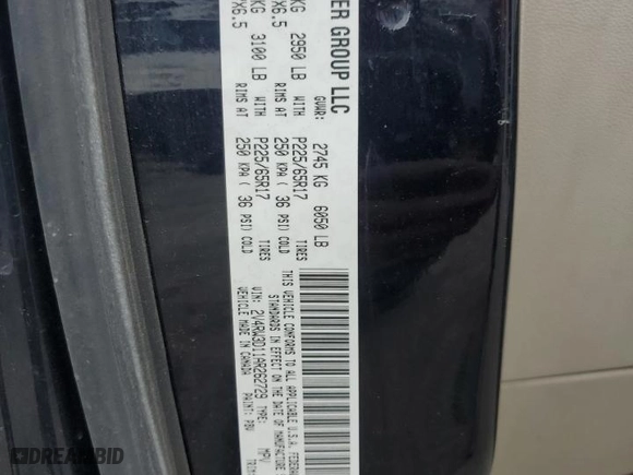 2010 Volkswagen Routan SE with VIN 2V4RW3D11AR262729, listed as a Copart auction lot 74123174 with 189,237 mi miles and Salvage Title. Bid and sale history available at carsss.com. Image 13.