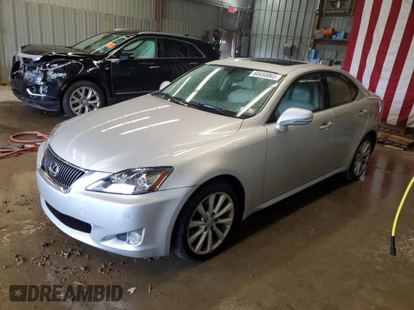 2009 Lexus IS 250 with VIN JTHCK262295028568, listed as a Copart auction lot 60450065 with 106,387 mi miles and Salvage title. Bid and sale history available at DreamBid. Image 1.