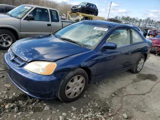 2001 Honda Civic EX with VIN 1HGEM22901L076904, listed as a Copart auction lot 86822364 with 119,978 mi miles and Clean Title. Bid and sale history available at carsss.com. Image 1.