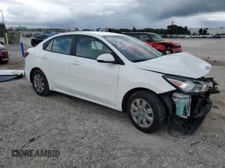 2021 Kia Rio LX with VIN 3KPA24AD6ME370969, listed as a Copart auction lot 71244164 with 90,219 mi miles and Non Repairable. Bid and sale history available at DreamBid. Image 4.