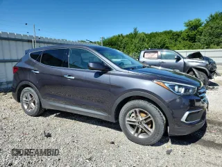 2018 Hyundai Santa Fe 2.4L with VIN 5XYZTDLB5JG555606, listed as a Copart auction lot 64206545 with 104,596 mi miles and Clean title. Bid and sale history available at DreamBid. Image 4.