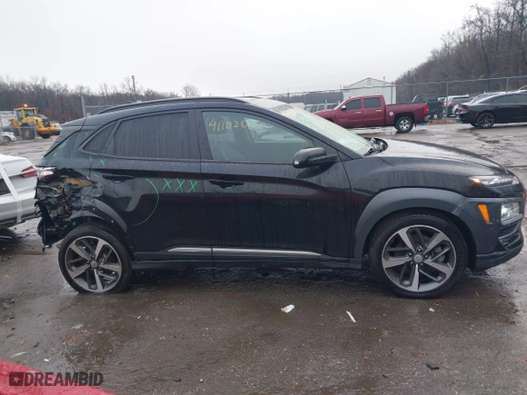2021 Hyundai Kona Limited with VIN KM8K3CA54MU730192, listed as a IAAI auction lot 41102025 with 77,885 mi miles. Bid and sale history available at carsss.com. Image 13.