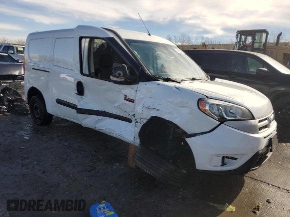 2016 Ram ProMaster City Cargo Tradesman SLT with VIN ZFBERFBT1G6A98944, listed as a Copart auction lot 46685325 with 114,131 mi miles and Salvage Title. Bid and sale history available at DreamBid. Image 4.