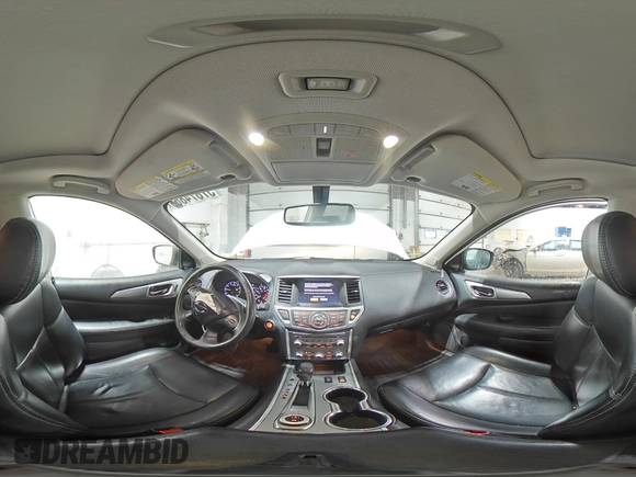 2017 Nissan Pathfinder SL with VIN 5N1DR2MMXHC621655, listed as a Copart auction lot 57874865 with 121,926 mi miles and Salvage title. Bid and sale history available at DreamBid. Image 15.