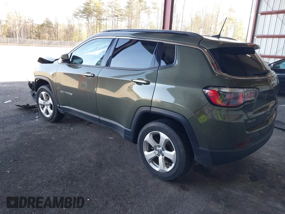 2018 Jeep Compass Altitude with VIN 3C4NJDBB4JT238950, listed as a IAAI auction lot 41815682 with 85,598 mi miles and . Bid and sale history available at DreamBid. Image 3.