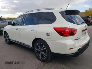 2018 Nissan Pathfinder Platinum with VIN 5N1DR2MM8JC666874, listed as a Copart auction lot 76594074 with 258,012 mi miles and Salvage title. Bid and sale history available at DreamBid. Image 2.