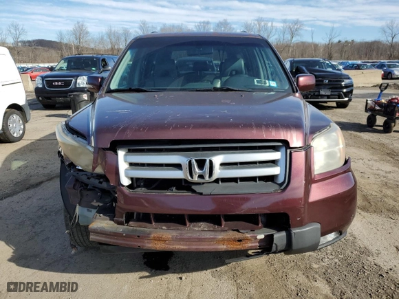 2007 Honda Pilot EX-L with VIN 2HKYF18587H501576, listed as a Copart auction lot 48553955 with 178,796 mi miles and Clean Title. Bid and sale history available at carsss.com. Image 5.