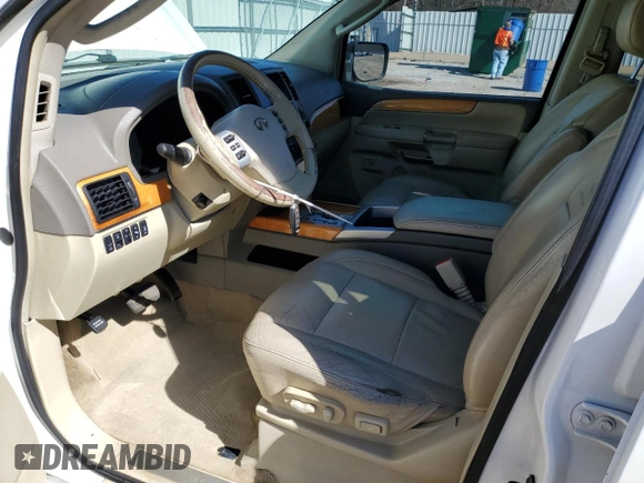 2010 Infiniti QX56 with VIN 5N3ZA0NF3AN905874, listed as a Copart auction lot 58995905 with 284,995 mi miles and Salvage title. Bid and sale history available at DreamBid. Image 7.
