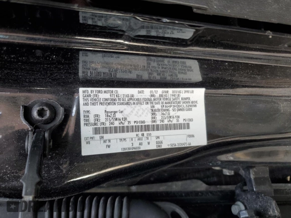 2012 Ford Focus SEL with VIN 1FAHP3H20CL329098, listed as a Copart auction lot 46990485 with 131,783 mi miles and Salvage Title. Bid and sale history available at DreamBid. Image 12.