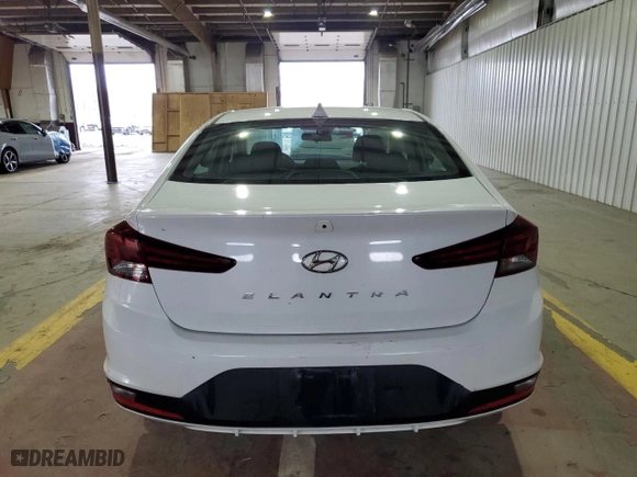 2020 Hyundai Elantra Value Edition with VIN 5NPD84LF7LH583675, listed as a Copart auction lot 52879855 with 76,748 mi miles and Salvage Title. Bid and sale history available at carsss.com. Image 6.