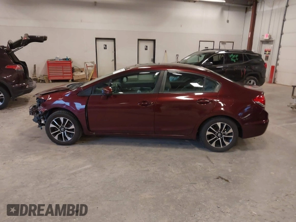 2014 Honda Civic Sedan EX with VIN 19XFB2F8XEE084520, listed as a IAAI auction lot 41851146 with 86,607 mi miles. Bid and sale history available at carsss.com. Image 14.