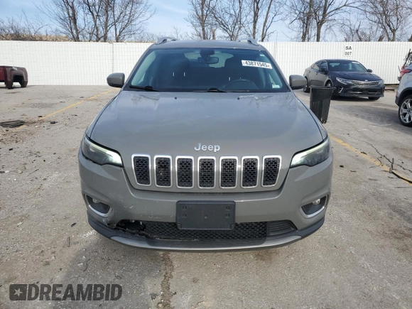 2020 Jeep Cherokee Limited with VIN 1C4PJMDX2LD512592, listed as a Copart auction lot 43871545 with 44,260 mi miles and Salvage title. Bid and sale history available at DreamBid. Image 5.