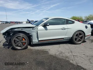 2021 Ford Mustang Mach 1 with VIN 1FA6P8R07M5550673, listed as a Copart auction lot 53577895 with 44,158 mi miles and Salvage title. Bid and sale history available at DreamBid. Image 1.