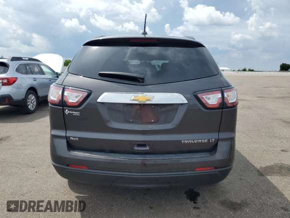 2016 Chevrolet Traverse LT with VIN 1GNKVGKD0GJ106723, listed as a Copart auction lot 61208615 with 108,416 mi miles and Salvage title. Bid and sale history available at DreamBid. Image 6.