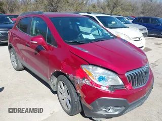 2014 Buick Encore Leather with VIN KL4CJCSB8EB679449, listed as a IAAI auction lot 41605686 with 98,108 mi miles. Bid and sale history available at carsss.com. Image 1.
