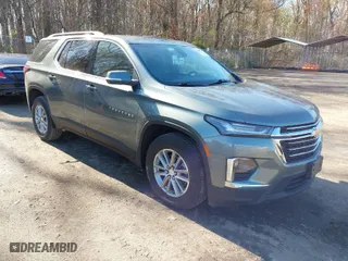 2022 Chevrolet Traverse LT Cloth with VIN 1GNEVGKW3NJ150288, listed as a IAAI auction lot 41880159 with 23,044 mi miles. Bid and sale history available at carsss.com. Image 1.