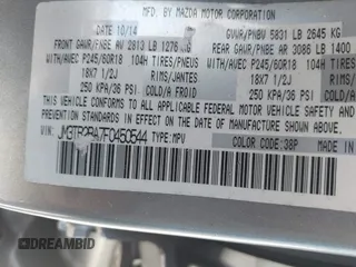 2015 Mazda CX-9 Sport with VIN JM3TB2BA7F0450544, listed as a IAAI auction lot 41812565 with 81,727 mi miles and . Bid and sale history available at carsss.com. Image 9.