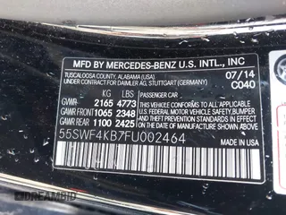 2015 Mercedes-Benz C 300 Luxury with VIN 55SWF4KB7FU002464, listed as a IAAI auction lot 41832373 with 88,000 mi miles and . Bid and sale history available at DreamBid. Image 9.