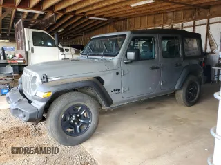 2023 Jeep Wrangler Sport z VIN 1C4HJXDG0PW697757, wystawiony jako Copart lot #57357205 z przebiegiem 19 544 mil mil oraz Czysty tytuł • Clean title. Historia ofert i sprzedaży dostępna na DreamBid. Obrazek 1.