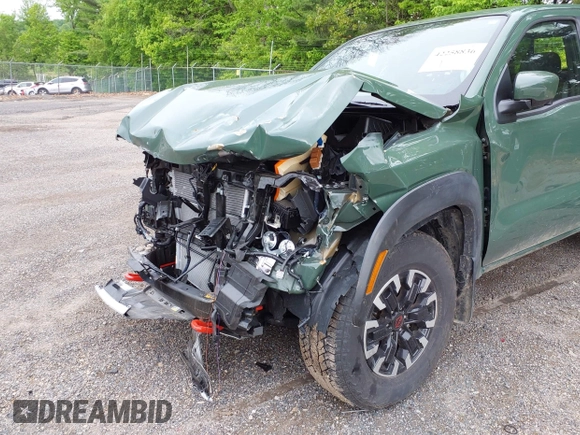 2024 Nissan Frontier SV with VIN 1N6ED1EK5RN660090, listed as a IAAI auction lot 42258836 with 7,358 mi miles and . Bid and sale history available at DreamBid. Image 6.