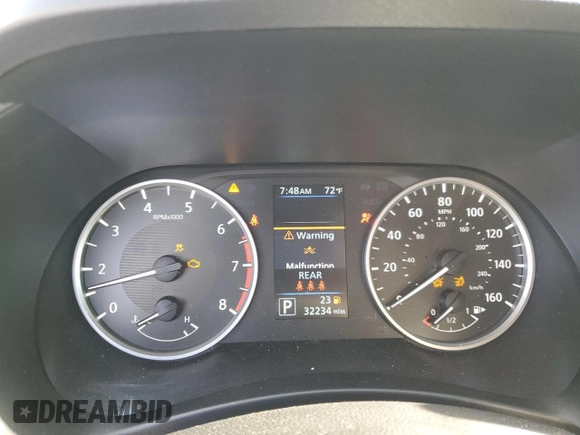 2023 Nissan Sentra S with VIN 3N1AB8BV4PY287948, listed as a Copart auction lot 54392555 with 32,234 mi miles and Salvage Title. Bid and sale history available at DreamBid. Image 9.