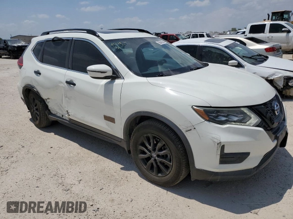 2017 Nissan Rogue S with VIN 5N1AT2MT3HC771845, listed as a Copart auction lot 58642604 with 75,773 mi miles and Salvage Title. Bid and sale history available at carsss.com. Image 4.