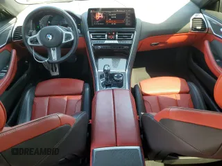 2024 BMW 8 Series 840i with VIN WBAGV2C08RCP97713, listed as a Copart auction lot 57355405 with 14,802 mi miles and Salvage title. Bid and sale history available at DreamBid. Image 8.