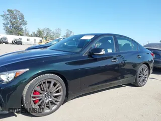2024 Infiniti Q50 Red Sport 400 with VIN JN1FV7DP6RM660306, listed as a IAAI auction lot 42272726 with 962 mi miles and . Bid and sale history available at DreamBid. Image 14.